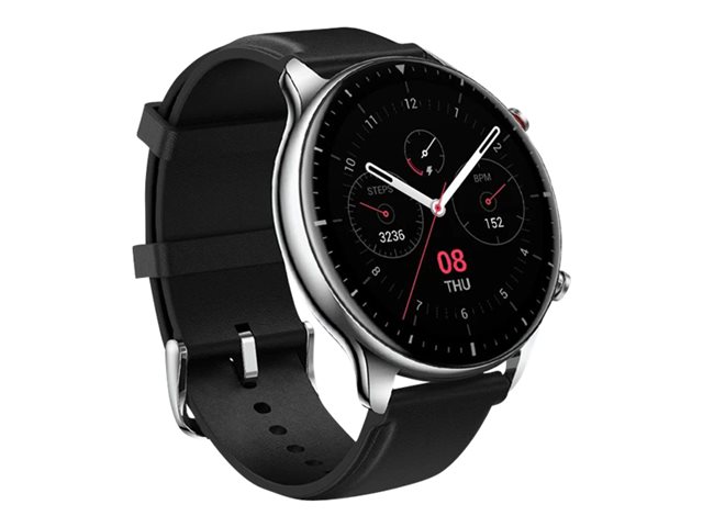 Amazfit GTR 2E - Nero ossidiana - smartwatch con cinturino - silicone - nero ossidiana - schermo 1.39" - Bluetooth - 32 g