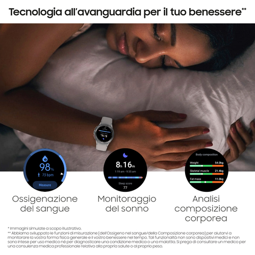 GALAXY WATCH4 CLASSIC 42MM BT SILVER - immagine 4