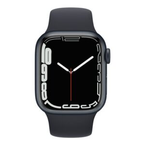 Apple Watch Series 7 (GPS) - 41 mm - midnight aluminum - smartwatch con fascia sportiva - fluoroelastomero - midnight