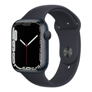 Apple Watch Series 7 (GPS) - 45 mm - midnight aluminum - smartwatch con fascia sportiva - fluoroelastomero - midnight